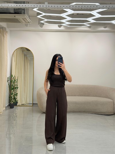 Rahat Kesim Modal Pantolon Acı Kahve