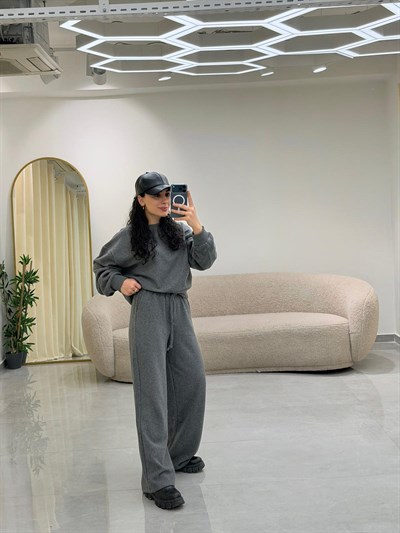 Selanik Örgü Takım Antrasit