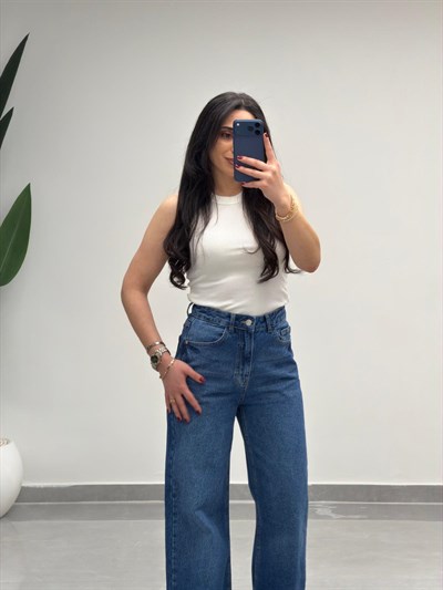 Yüksek Bel Straight Jean 