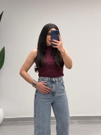 Yüksek Bel Straight Jean 