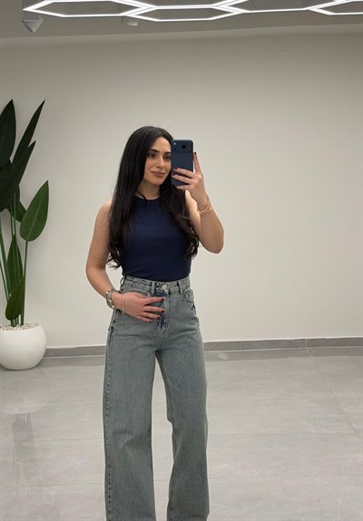 Yüksek Bel Straight Jean 