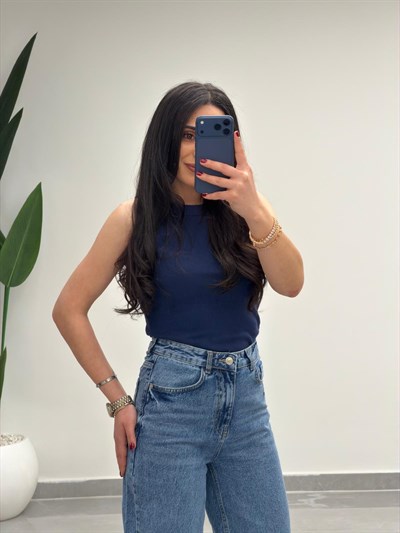 Yüksek Bel Straight Jean 
