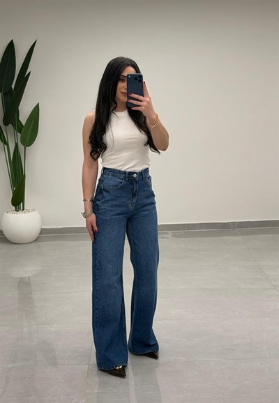 Yüksek Bel Straight Jean 