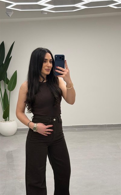Yüksek Bel Straight Jean Kahve