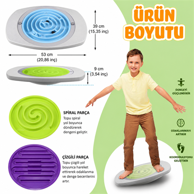 MagBlock 3 Seviyeli Denge Taşı - Denge Oyunu
