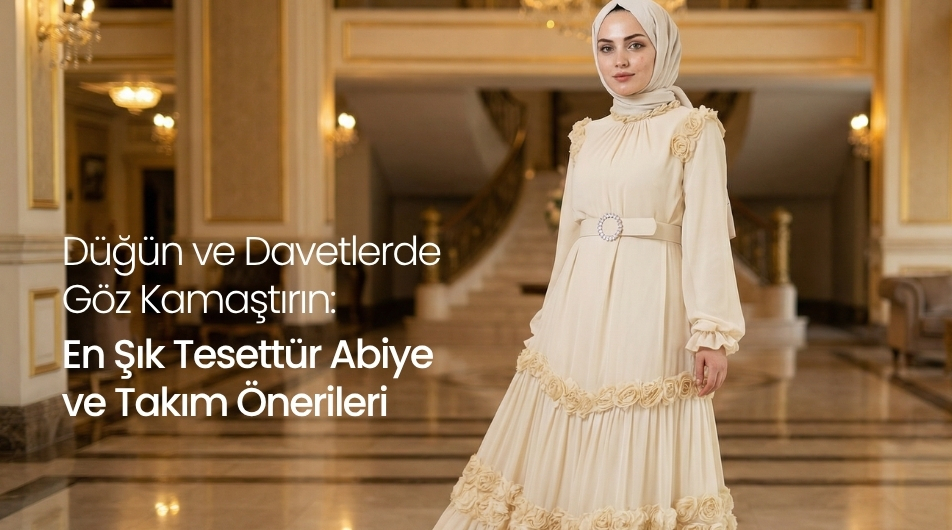 Düğün ve Davetlerde Göz Kamaştırın: En Şık Tesettür Abiye ve Takım Önerileri