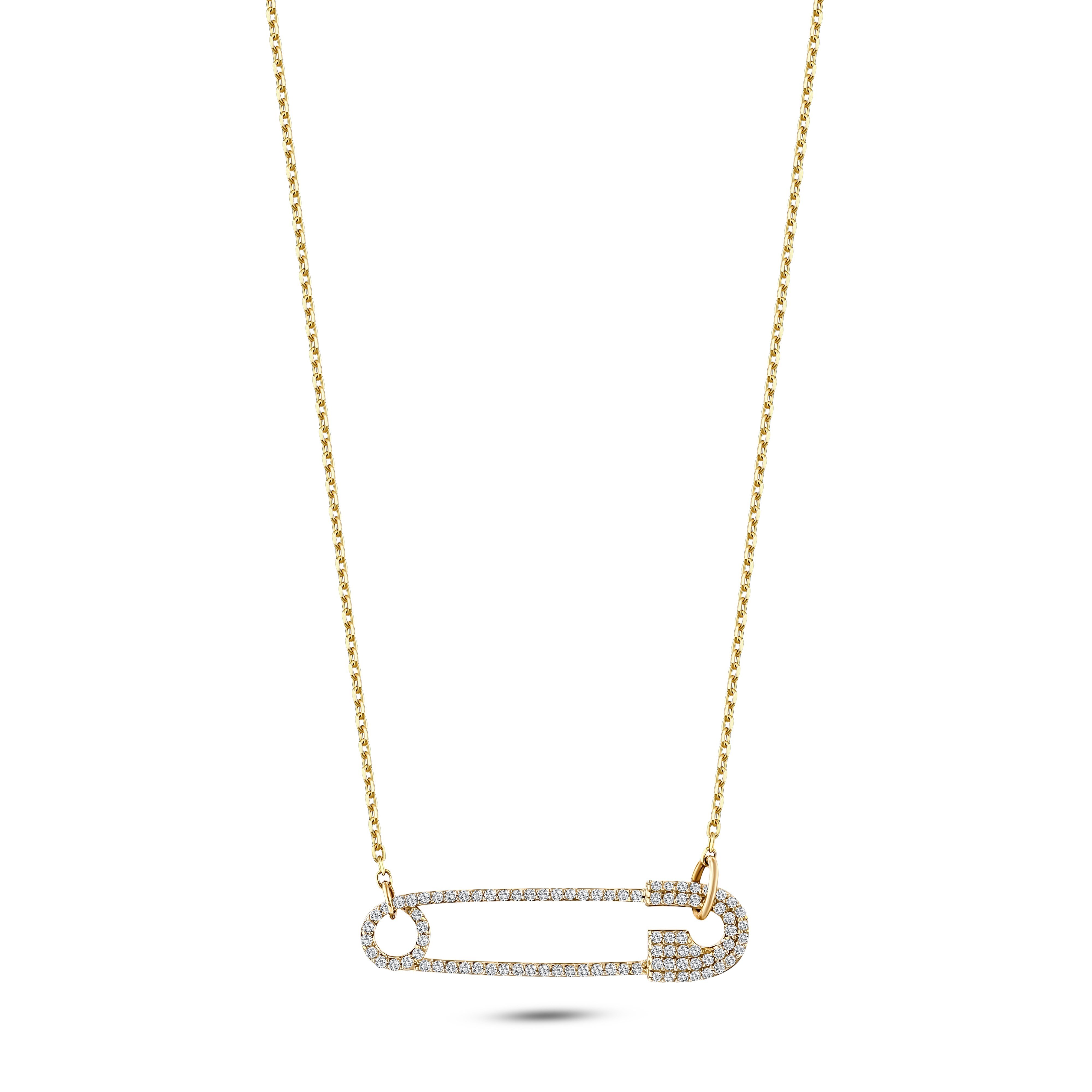 Safety Pin Necklace | Annalisa Diamond
