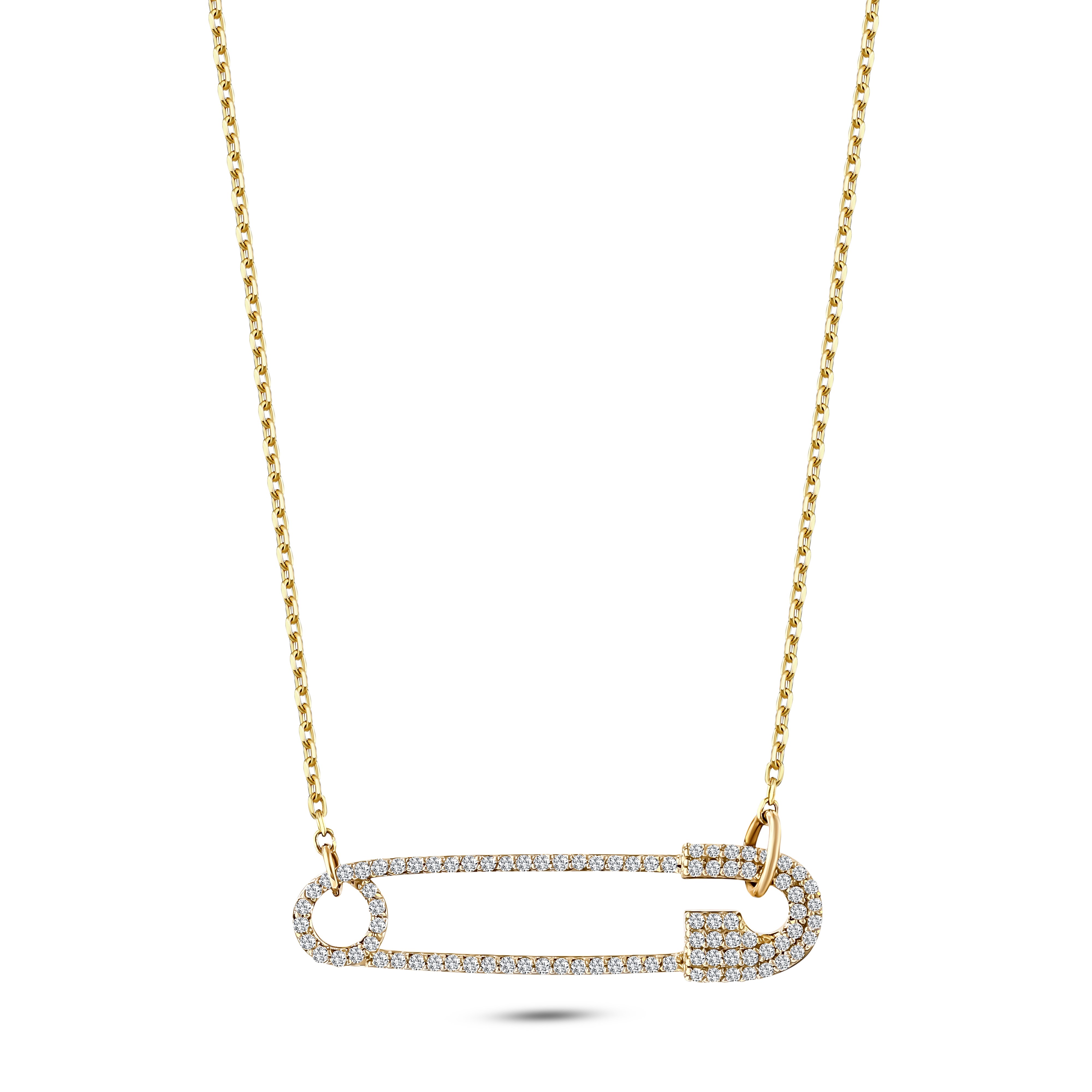 Safety Pin Necklace | Annalisa Diamond