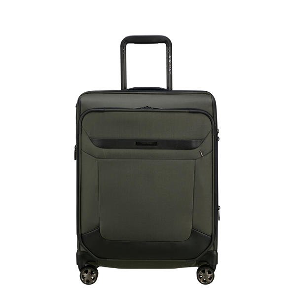 Samsonite Yeşil Pro-Dlx-6 Spinner - Körüklü 4 Tekerlekli Kabin Boy Valiz 55 cm