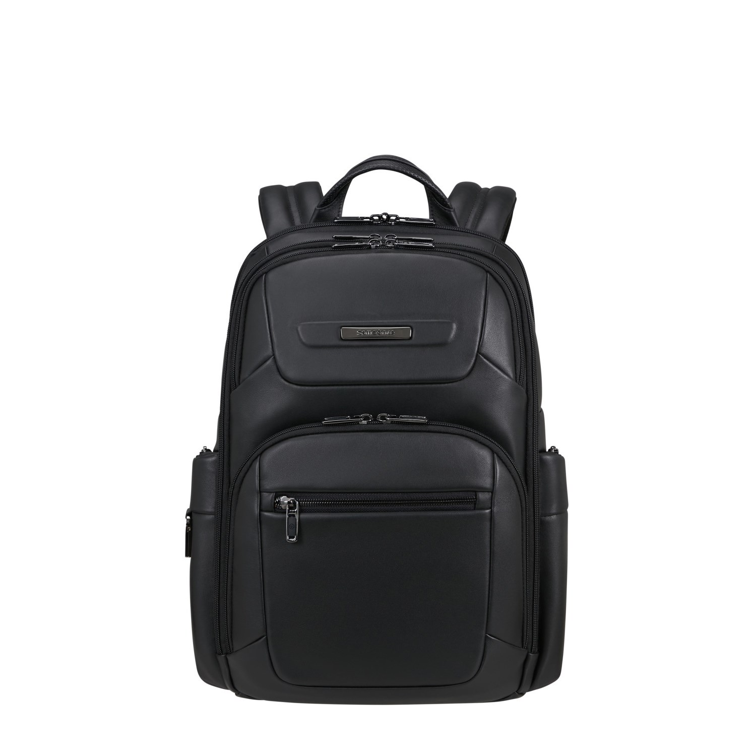 DELiAL*ページ K.S. Samsonite Siyah Pro-DLX 6 Leather Deri Laptop Sırt Çantası 15.6
