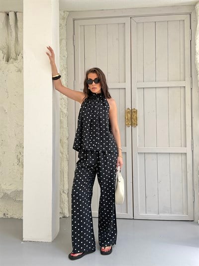 Halter Takım Puantiyeli  siyah