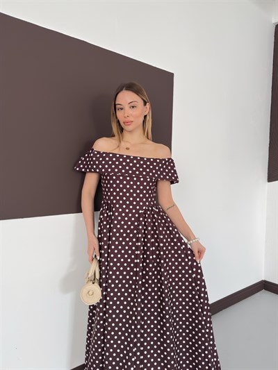 Puantiyeli Prenses Model Elbise