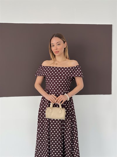 Puantiyeli Prenses Model Elbise