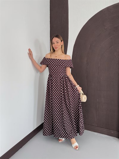 Puantiyeli Prenses Model Elbise