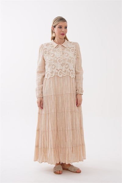 Pearl Beige Elbise