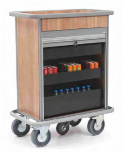 ÇEKMECELİ MİNİBAR ARABASI 59x101 H: 128 CM