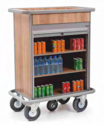 RAFLI MİNİBAR ARABASI 59x101 H: 128 CM