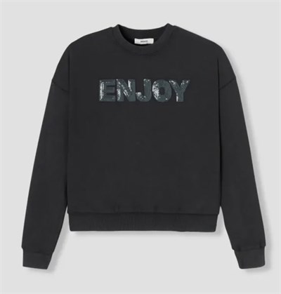 P.R.M.D ENJOY YAZILI PAYET NAKIŞLI SWEATSHİRT