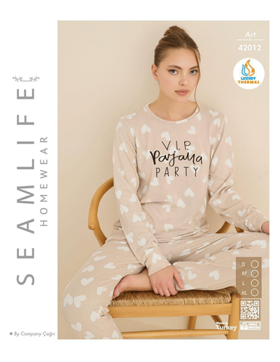 SEAMLİFE Termal Kadın Pijama Takımı
