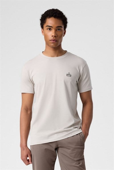 Erkek T-Shirt Taş Renk