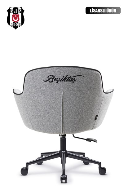 Fanchair x Beşiktaş Icon Gri Kumaş Çalışma Koltuğu