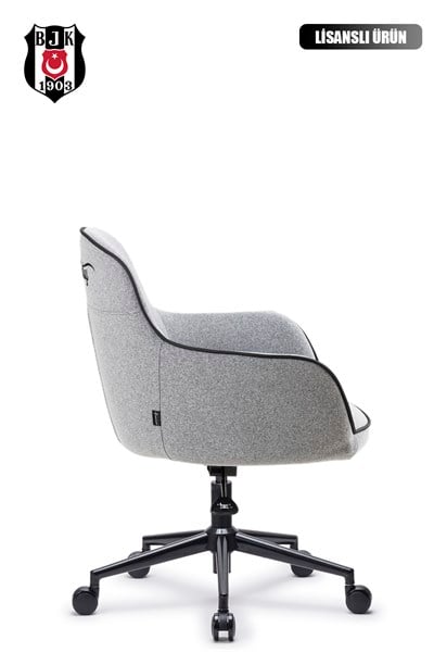Fanchair x Beşiktaş Icon Gri Kumaş Çalışma Koltuğu