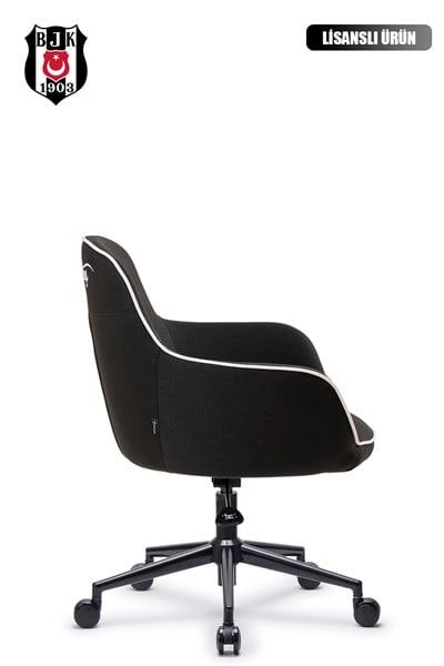 Fanchair x Beşiktaş Icon Siyah Kumaş Çalışma Koltuğu