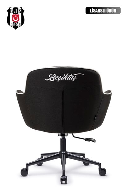 Fanchair x Beşiktaş Icon Siyah Kumaş Çalışma Koltuğu