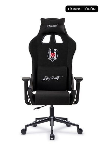 Fanchair x Beşiktaş Goal Siyah Kumaş Lisanslı Oyuncu Koltuğu