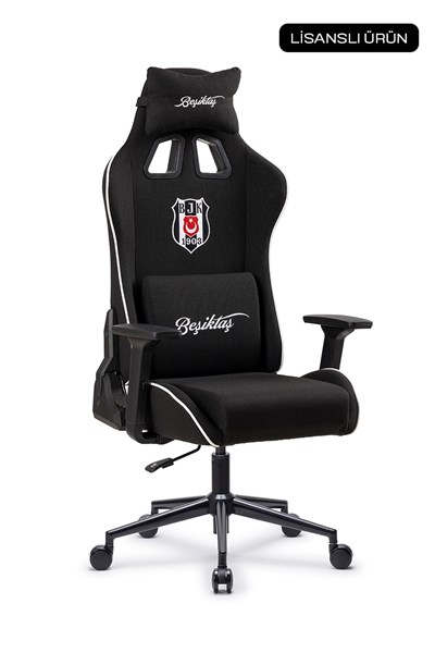 Fanchair x Beşiktaş Goal Siyah Kumaş Lisanslı Oyuncu Koltuğu