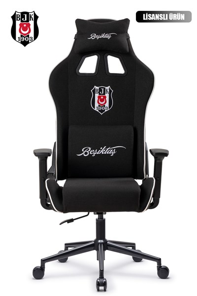Fanchair x Beşiktaş Goal Siyah Kumaş Lisanslı Oyuncu Koltuğu
