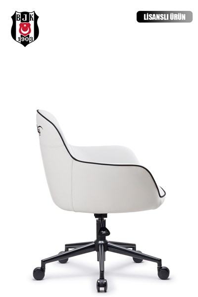 Fanchair x Beşiktaş Icon Beyaz Çalışma Koltuğu