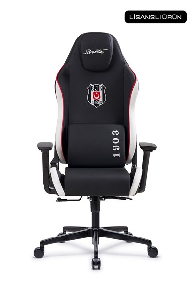 Fanchair x Beşiktaş Siyah Beyaz Lisanslı Oyuncu Koltuğu