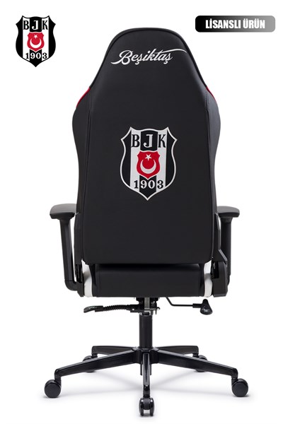Fanchair x Beşiktaş Siyah Beyaz Lisanslı Oyuncu Koltuğu