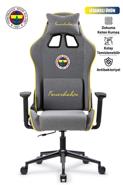 Fanchair x Fenerbahçe Goal Gri Kumaş Lisanslı Oyuncu Koltuğu