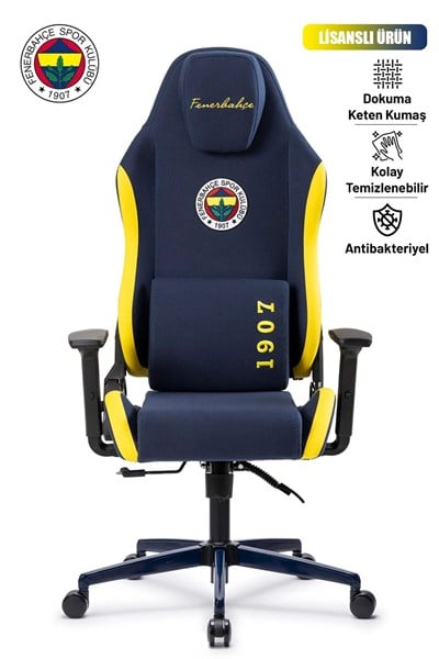 Fanchair x Fenerbahçe Lacivert Sarı Kumaş Lisanslı Oyuncu Koltuğu