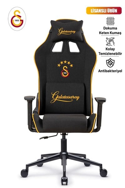 Fanchair x Galatasaray Goal Siyah Kumaş Lisanslı Oyuncu Koltuğu