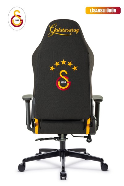 Fanchair x Galatasaray Siyah Sarı Kumaş Lisanslı Oyuncu Koltuğu