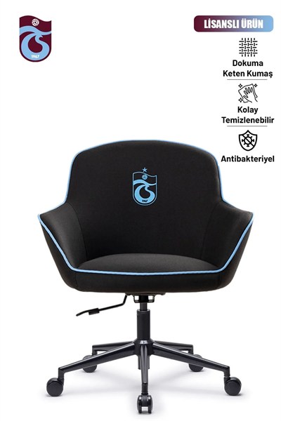 Fanchair x Trabzonspor Icon Siyah Kumaş Çalışma Koltuğu