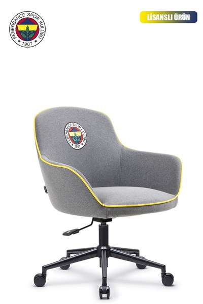  Fanchair x Fenerbahçe Icon Gri Kumaş Çalışma Koltuğu