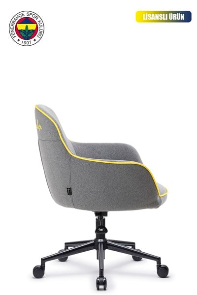  Fanchair x Fenerbahçe Icon Gri Kumaş Çalışma Koltuğu
