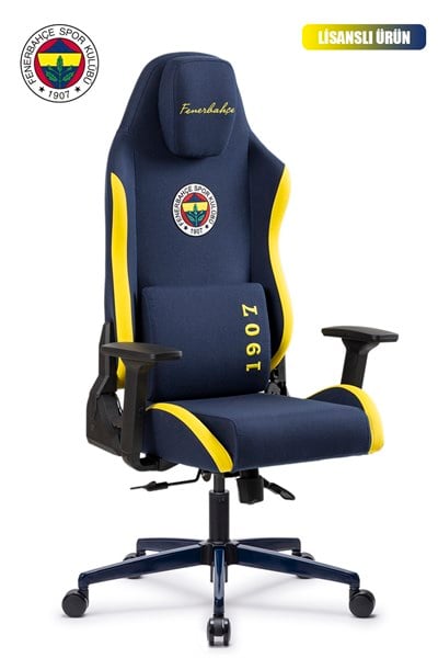 Fanchair x Fenerbahçe Lacivert Sarı Kumaş Lisanslı Oyuncu Koltuğu