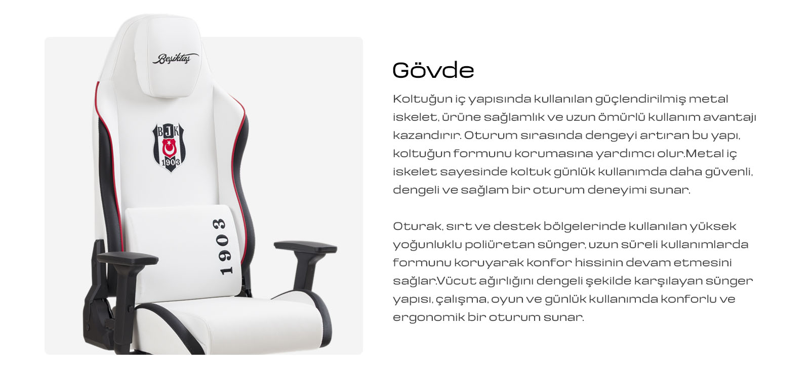 Fanchair Beşiktaş ürün detayı 1