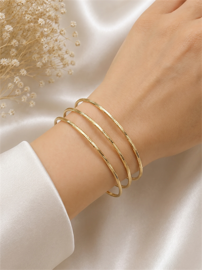 TURKUAZ 14K AJDA BİLEZİK MODEL 1