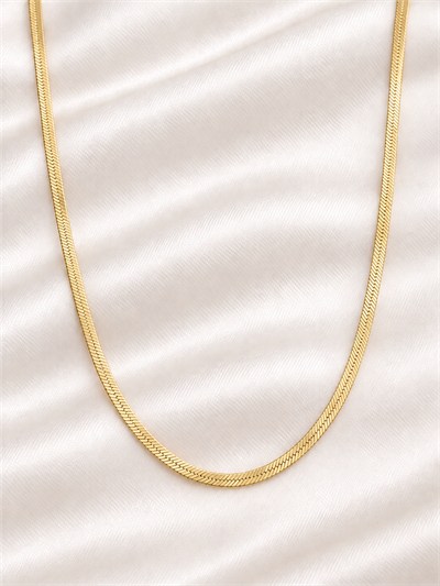 TURKUAZ 14K XUPING 3 MM İTALYAN EZME KOLYE 45 CM
