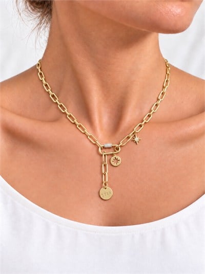 TURKUAZ 14K XUPING YILDIZ CHARM ATAÇ ZİNCİR KOLYE 45 CM