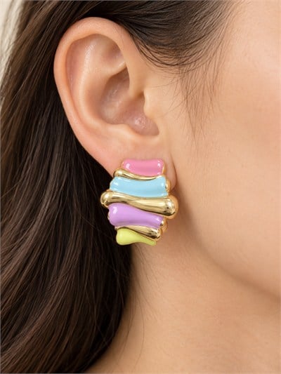 TURKUAZ XUPING 14K PASTEL DALGA KÜPE