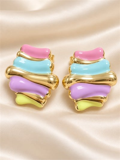 TURKUAZ XUPING 14K PASTEL DALGA KÜPE