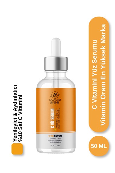 C Vitamini Serum Aydınlatıcı, Yenileyici & Leke Karşıtı %10 Saf C Vitamini 50 ml