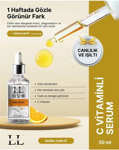 C Vitamini Serum Aydınlatıcı, Yenileyici & Leke Karşıtı 50 ml